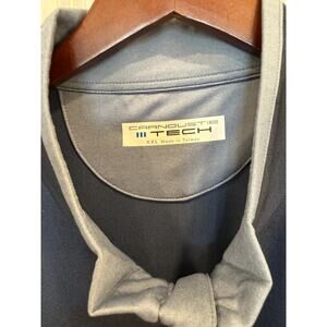 Carnoustie Tech Golf Vest Men’s XXL Gray 1/4 Zip Performance Pullover Sleeveless